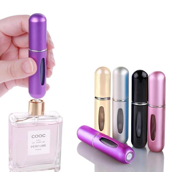 Refillable mini travel perfume bottle.