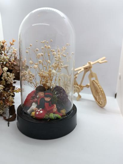 Lover themed bowl terrarium.